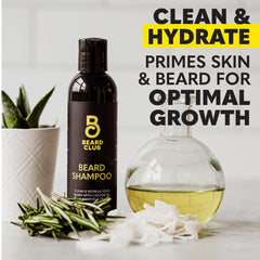 The Beard Club cedar beard oil bottle nourishing skin and facial hair