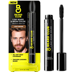 The Beard Club light brown dye on beard for a natural, fuller look