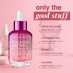 The Beauty Elixir – empaque elegante y funcional para colección de cuidado facial.