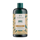 The Body Shop Champú Jengibre: botella visible para cuero cabelludo seco y calmado.