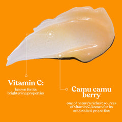 The Body Shop Vitamin C Skin Boost serum swatch showing smooth texture.