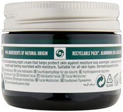 The Body Shop Vitamin E Night Cream application on skin after cleansing