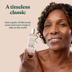 Notes blend of lily, iris, and rose in The Body Shop White Musk fragrance.