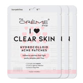 The Crème Shop parche corazón hidrocoloide para acné, ayuda a cubrir y proteger la zona.