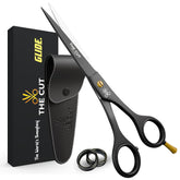 The Cut Factory 6.5 inch matte black scissors close-up blade for ultra-sharp precision