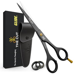 The Cut Factory 6.5 inch matte black scissors close-up blade for ultra-sharp precision