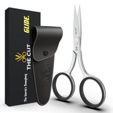 The Cut Factory Precision Facial Hair Scissor in hand with ergonomic hold for precise grooming.