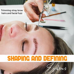 The Cut Factory Precision Facial Hair Scissor with fine-tipped blades for exact eyebrow shaping.