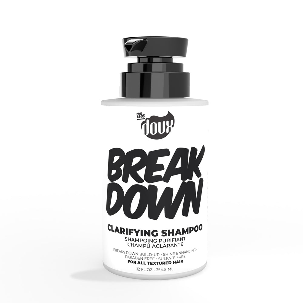 The Doux BREAKDOWN: botella-aplicacion para aplicar fácilmente el champú en cabello rizado.
