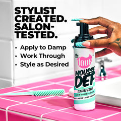 The Doux Volumen y control del frizz para estilo duradero.