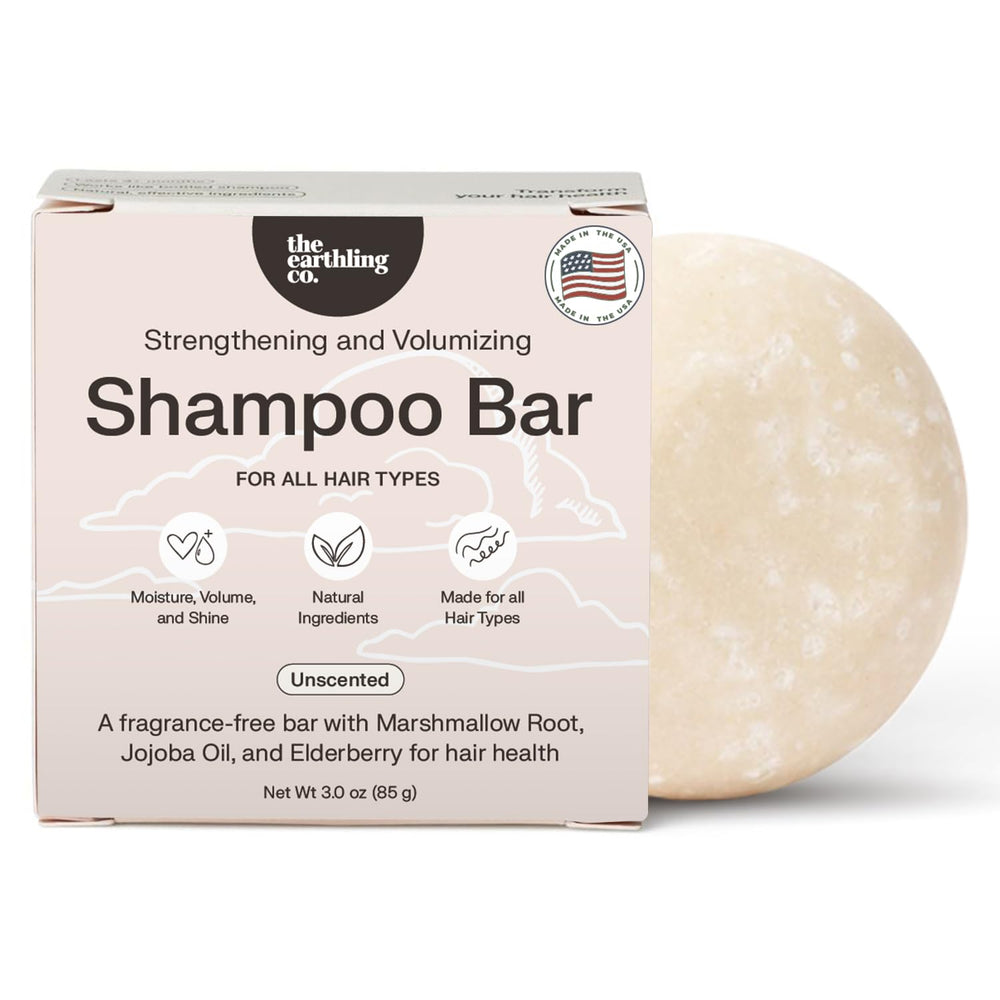 The Earthling Co. barra champú voluminizante espuma: limpieza suave y cabello más lleno.