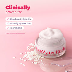 The Face Shop Rice Water Bright envase elegante facilita uso diario.