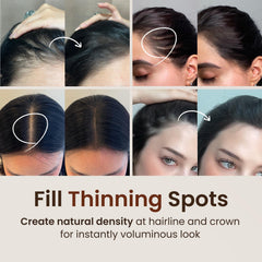 The Face Shop Quick Hair Puff application puff closeup shows precise powder application