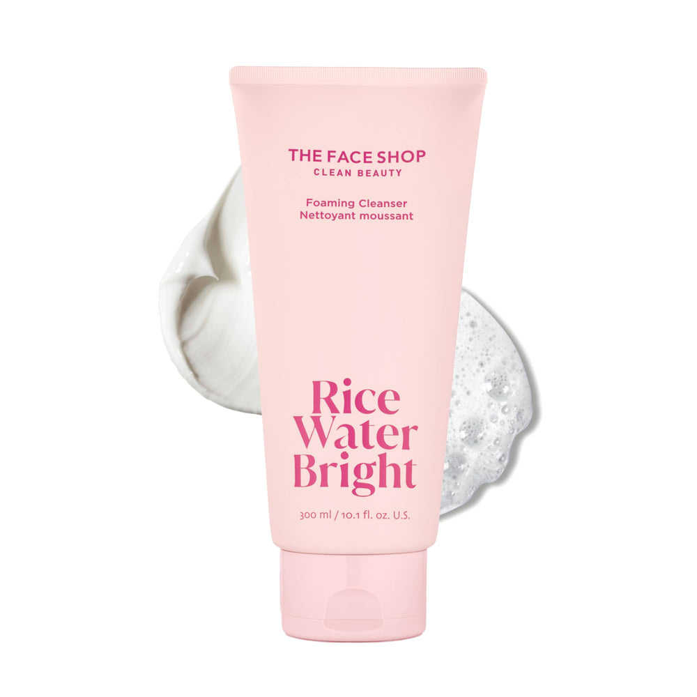 The Face Shop Rice Water Bright espuma facial para limpieza suave y efectiva