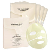 The Face Shop Vita-Toning vegan collagen mask hydrogel application for radiant hydration.