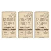 The Grandpa Soap Company barra de avena, exfoliante suave para la piel