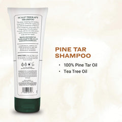 Creamy lather forms as Pine Tar Shampoo cleanses without sulfates to protect sensitive scalps.