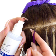 The Hair Shop X10 Pro-Tools D Bond Remover pump enables easy dispensing.
