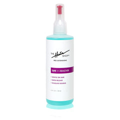 The Hair Shop X10 Pro-Tools Tape-In Remover bottle for precise bond release.