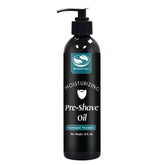 The Henna Guys pre-shave oil bottle with an easy pour cap for smooth shaving.