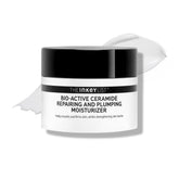 The INKEY List Bio-Active Ceramide Repairing Moisturizer packaging highlights vegan friendly, fragrance-free skin care.