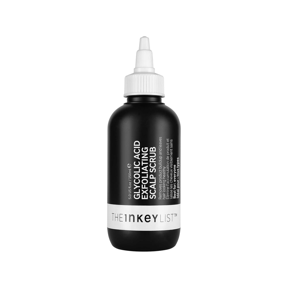 The INKEY List exfoliante capilar: botella enfoca cuero cabelludo limpio y renovado