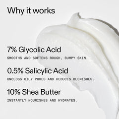 The INKEY List Glycolic Exfoliating Body Stick 7% glycolic acid close-up.
