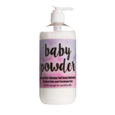 The Lotion Company talco-bebe-botella: hidratación suave para piel seca durante todo el día.