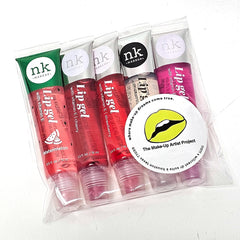 The Make-Up Artist Project watermelon lip gel adding juicy color and moisture.
