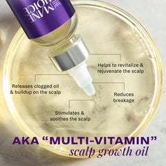 The Mane Choice Alpha Multi-Vitamin, textura ligera sin grasa para cabello suave.