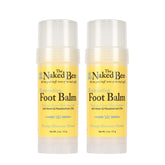 The Naked Bee orange blossom foot balm packaging front for daily foot care.