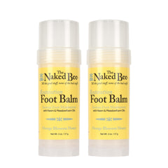 The Naked Bee orange blossom foot balm packaging front for daily foot care.
