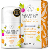 The Natural and Organic Family crema infantil en botella, hidratación suave.