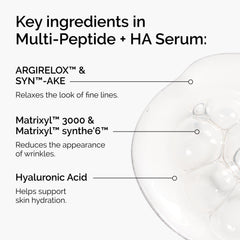 The Ordinary Age Support Set eye serum vial showcasing brightening and reduced puffiness