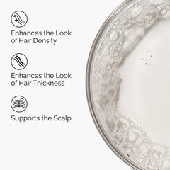 Texture detail showing lightweight formula ideal for dry scalp.