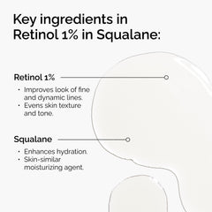 The Ordinary Retinol 1% in Squalane dropper enabling precise evening dosing.