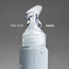 The Outset Lip Oasis downward-fill tip enables easy, even product loading.
