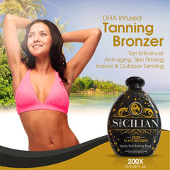 Close-up texture of The Sicilian 200X Dark Bronzer cream