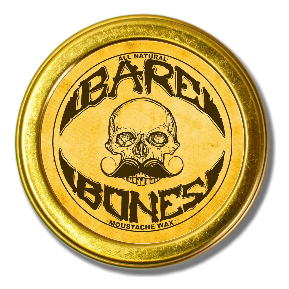 The Vintage Grooming Co Bare Bones wax tin shown for definition and medium hold.