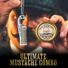 Moustache wax tin from The Vintage Grooming Co delivers strong hold in one compact package.
