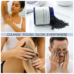 The Yellow Bird exfoliante carbón activado-aplicación facial para limpieza profunda.