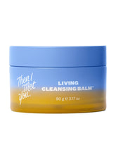 Then I Met You Living Cleansing Balm jar close-up shows sorbet texture for gentle cleansing.