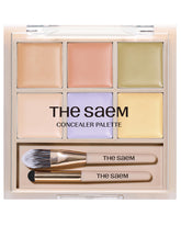 THESAEM Cover Perfection Paleta de 6 tonos para cobertura precisa.
