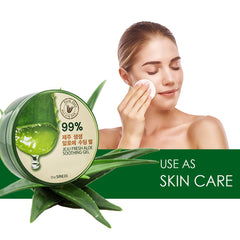 THESAEM Jeju Fresh Aloe Gel cuidado diario de piel sin residuo.