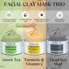 THESKCARE mascarilla arcilla te verde en botella para purificar poros