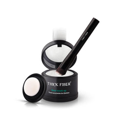Thick Fiber root touch-up powder compact for quick thinning hairline coverage.