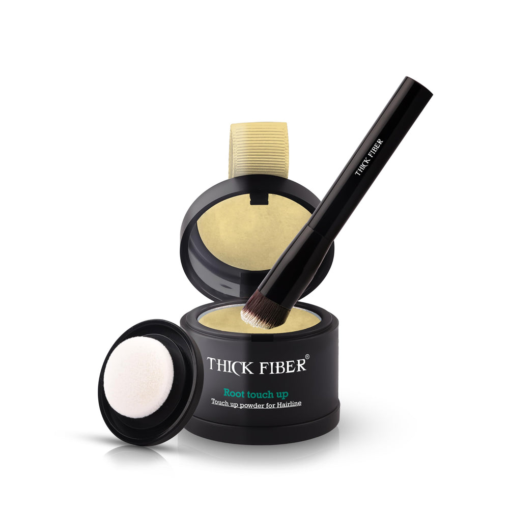 Thick Fiber Root Touch Up Powder compact for quick, natural-looking coverage.