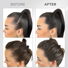 Thick Fiber root touch up powder set with puff and mirror for easy touch ups.