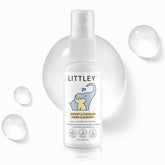 Botella Littley de 2 oz con HOCl para limpieza rápida de manos.