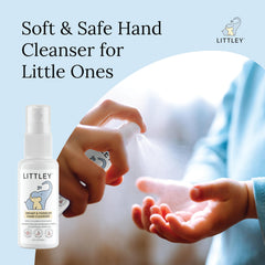 Aplicación en spray Littley HOCl para limpieza rápida sin enjuague.